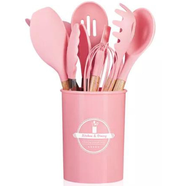 Set Utensilios De Cocina En Silicona 12 - Calidad Superior